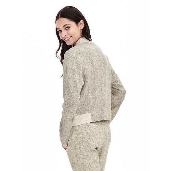 Sunday Sunday Banana Republic Zip Lounge Confetti Knit Bomber Cardigan Jacket XS - Picture 1 of 6